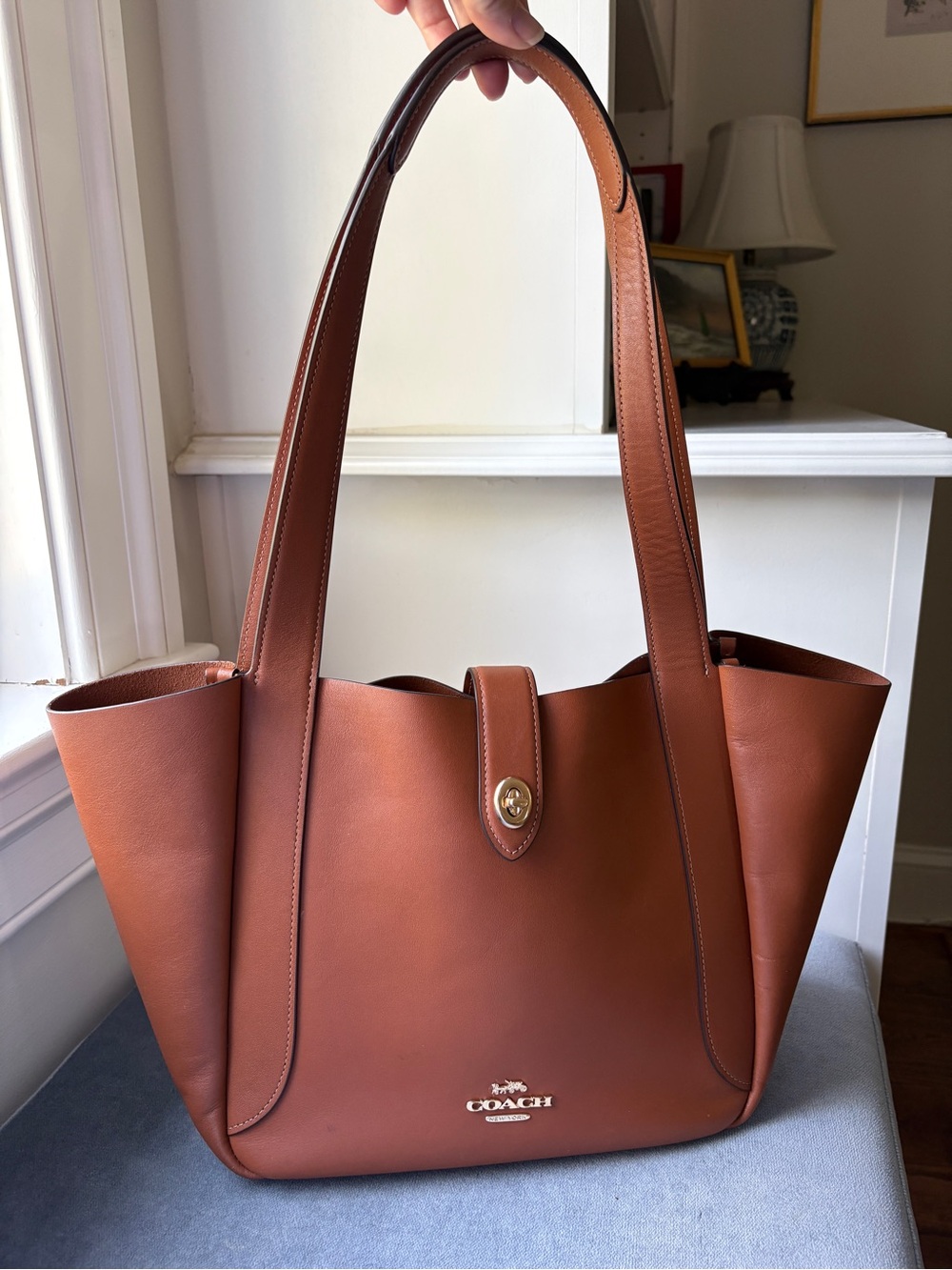 COACH Hadley Turnlock Tote